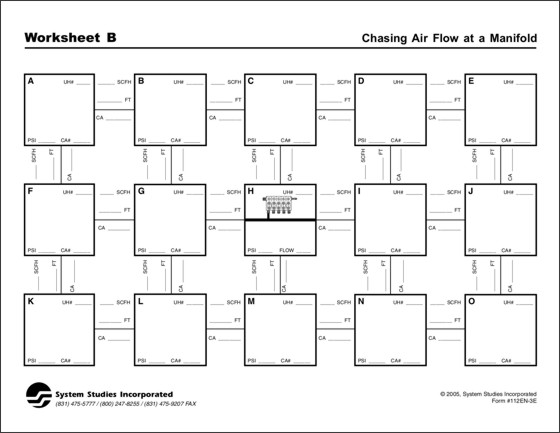Leak Locating Worksheet B