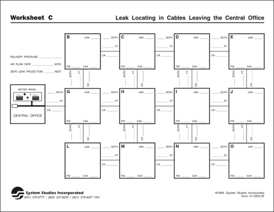 Leak Locating Worksheet C