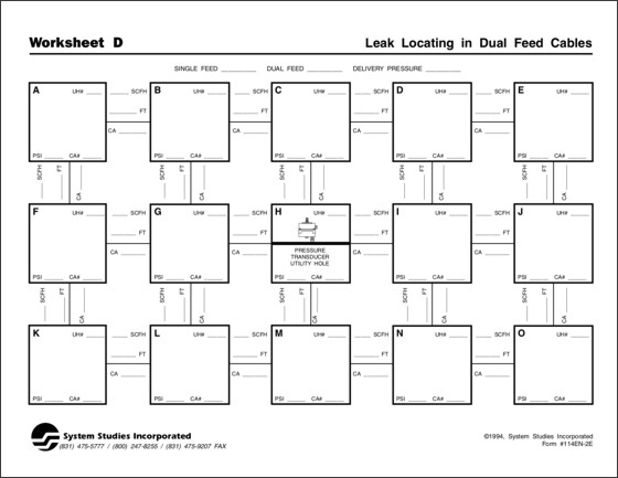 Leak Locating Worksheet D