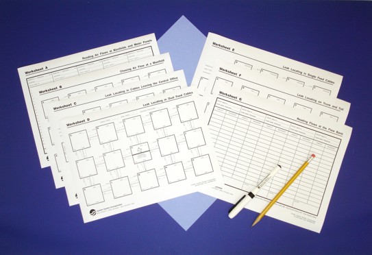 Leak Locating Worksheets spread